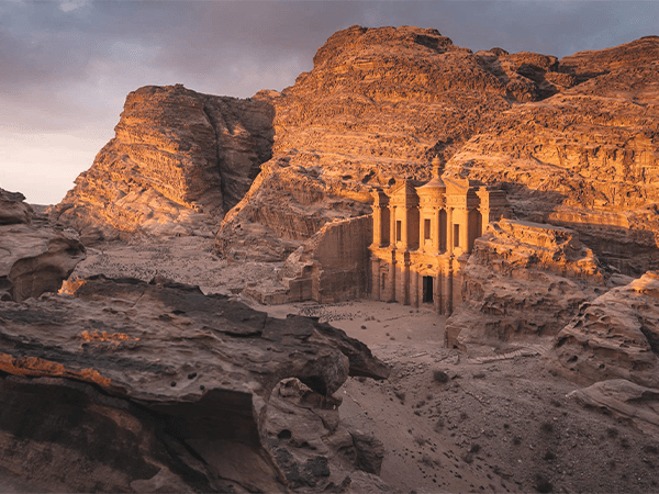 Petra in Jordan.