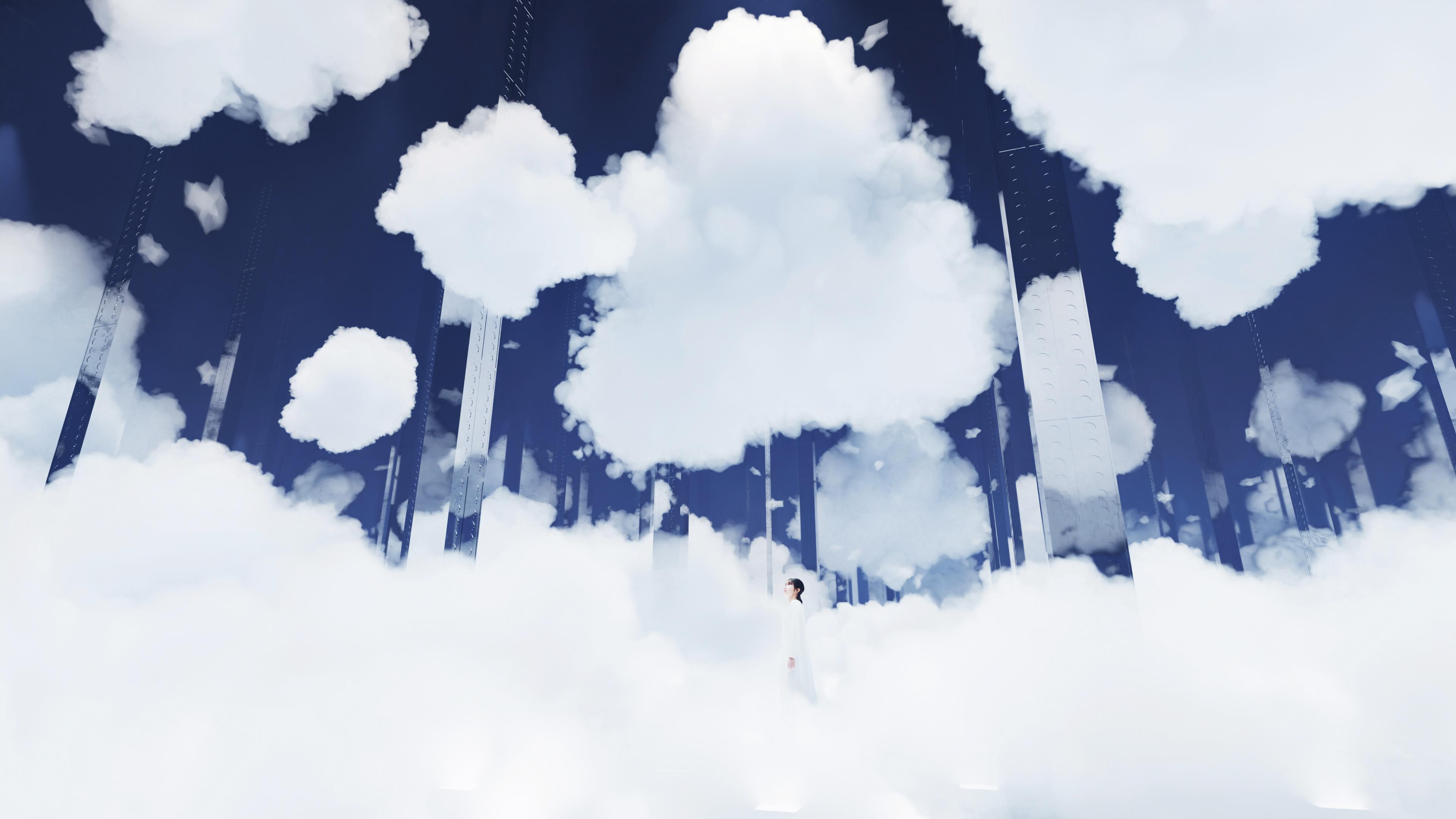 ‘Clouds’ installation at teamLab Phenomena.