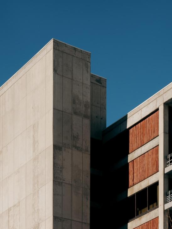 Concrete and wood construction