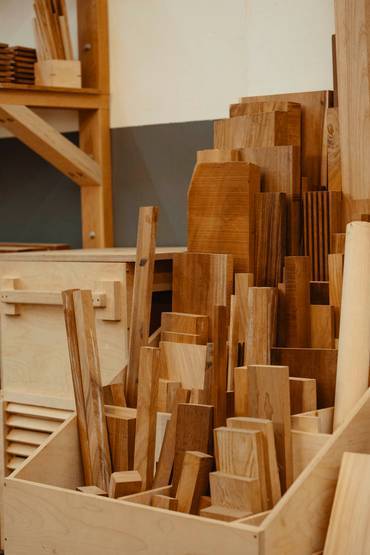 Planks of wood.