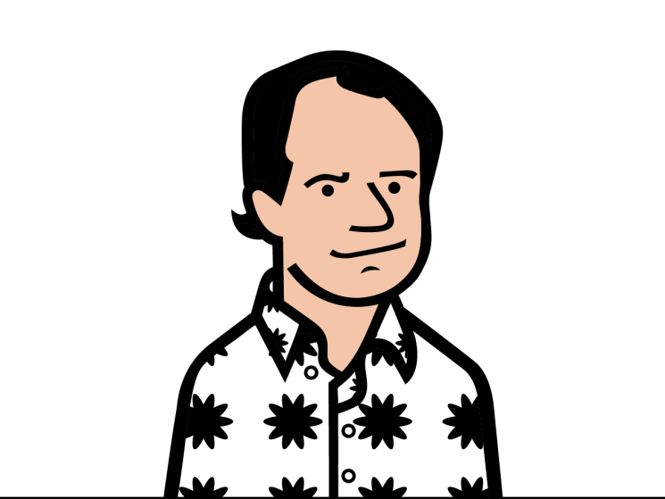 Andrew Mueller illustrated headshot