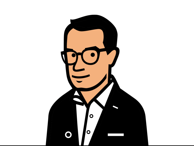 Andrew Tuck illustrated headshot