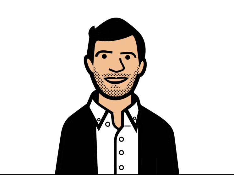Gregg Scruggs illustrated headshot