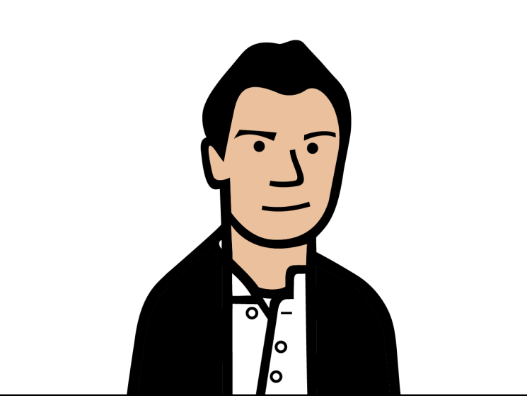 Josh Fehnert illustrated headshot