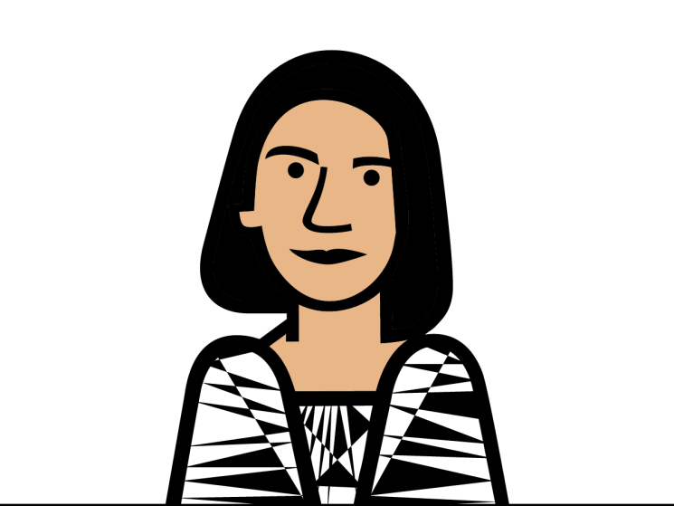 Natalie Theodosi illustrated headshot