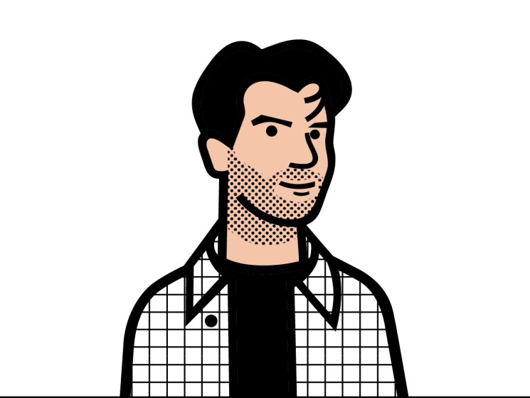 Nic Monisse illustrated headshot