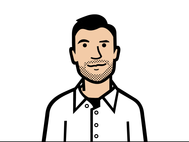 Tom Webb illustrated headshot