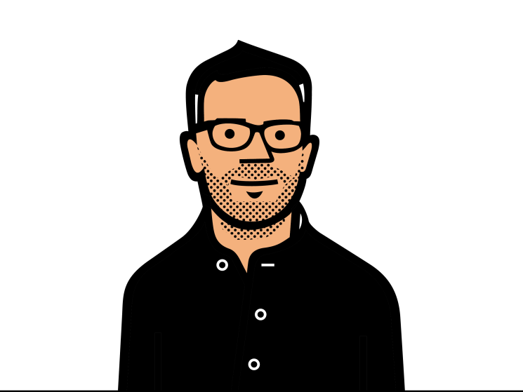 Tyler Brûlé illustrated headshot