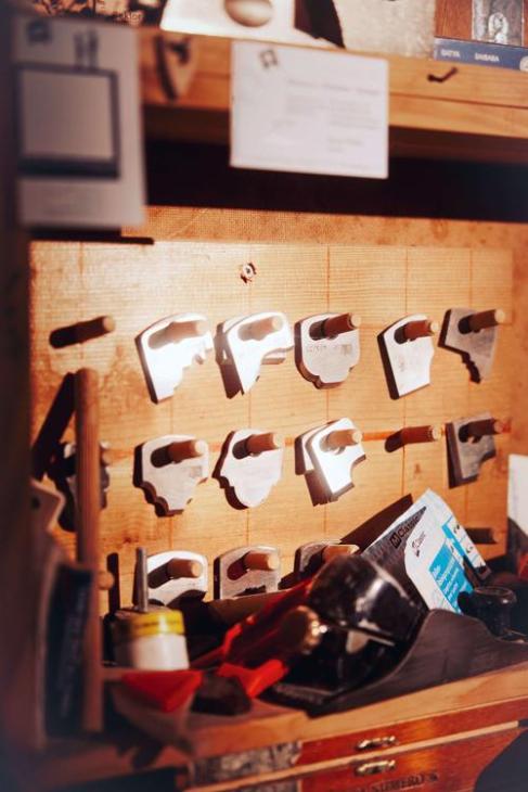 Tools in a workshop. 