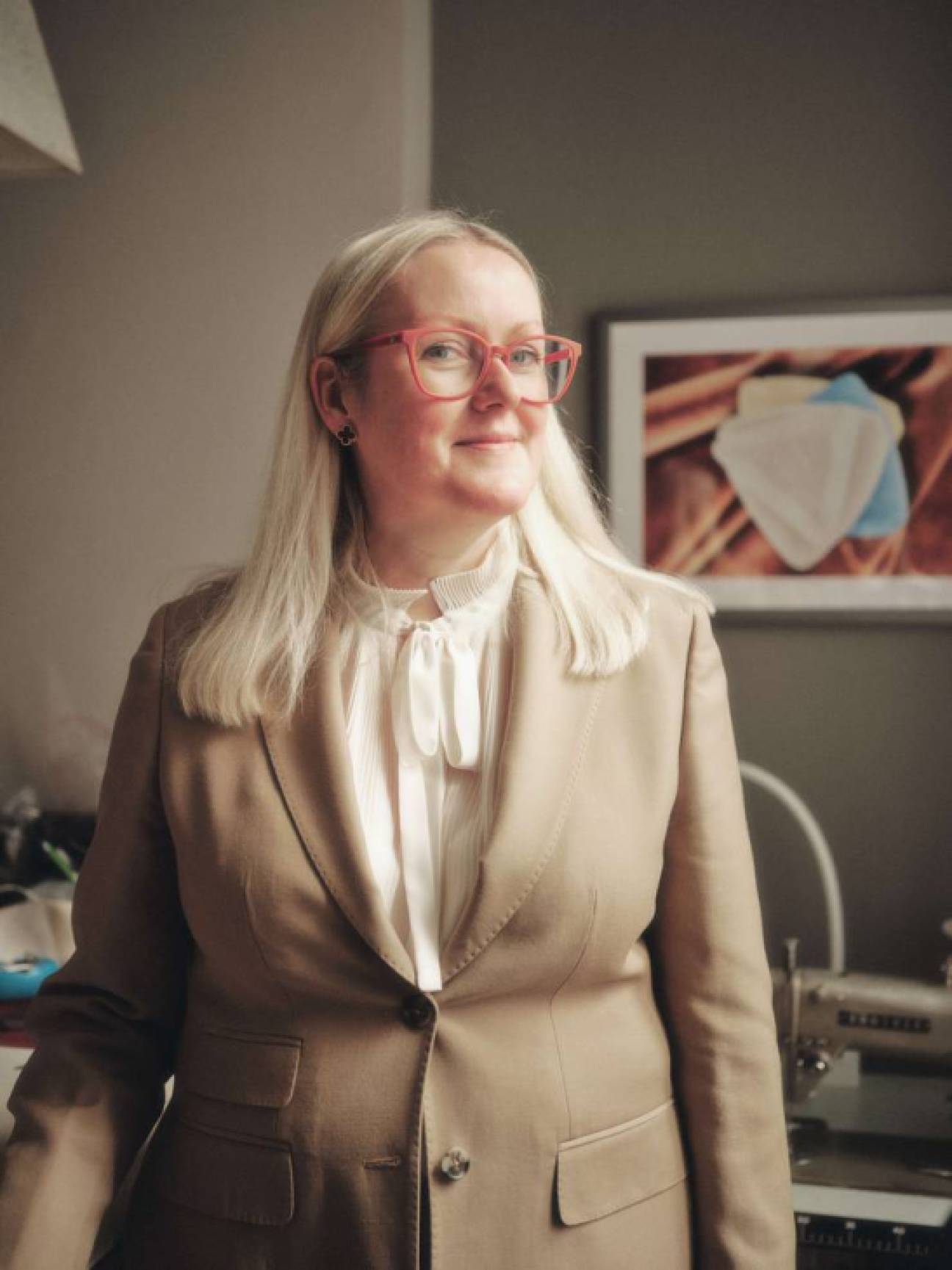 A portrait of Kathryn Sargent.