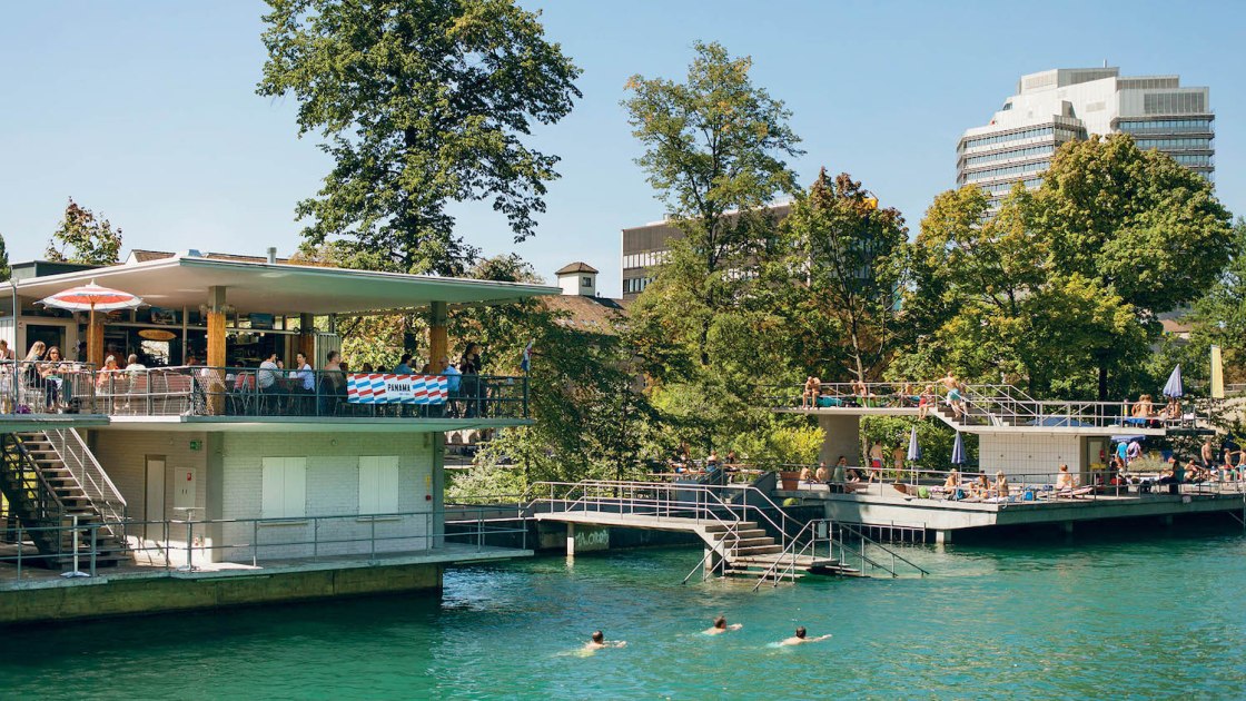 Panama Bar at Oberer Letten Badi Zurich