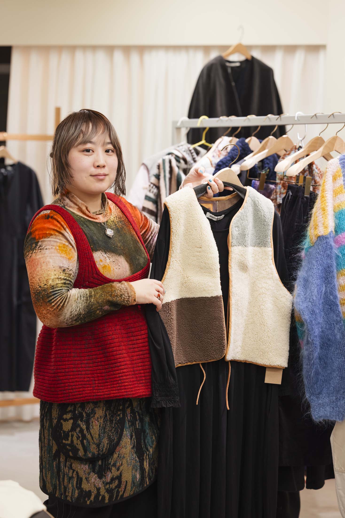 A shop worker in Osaka.