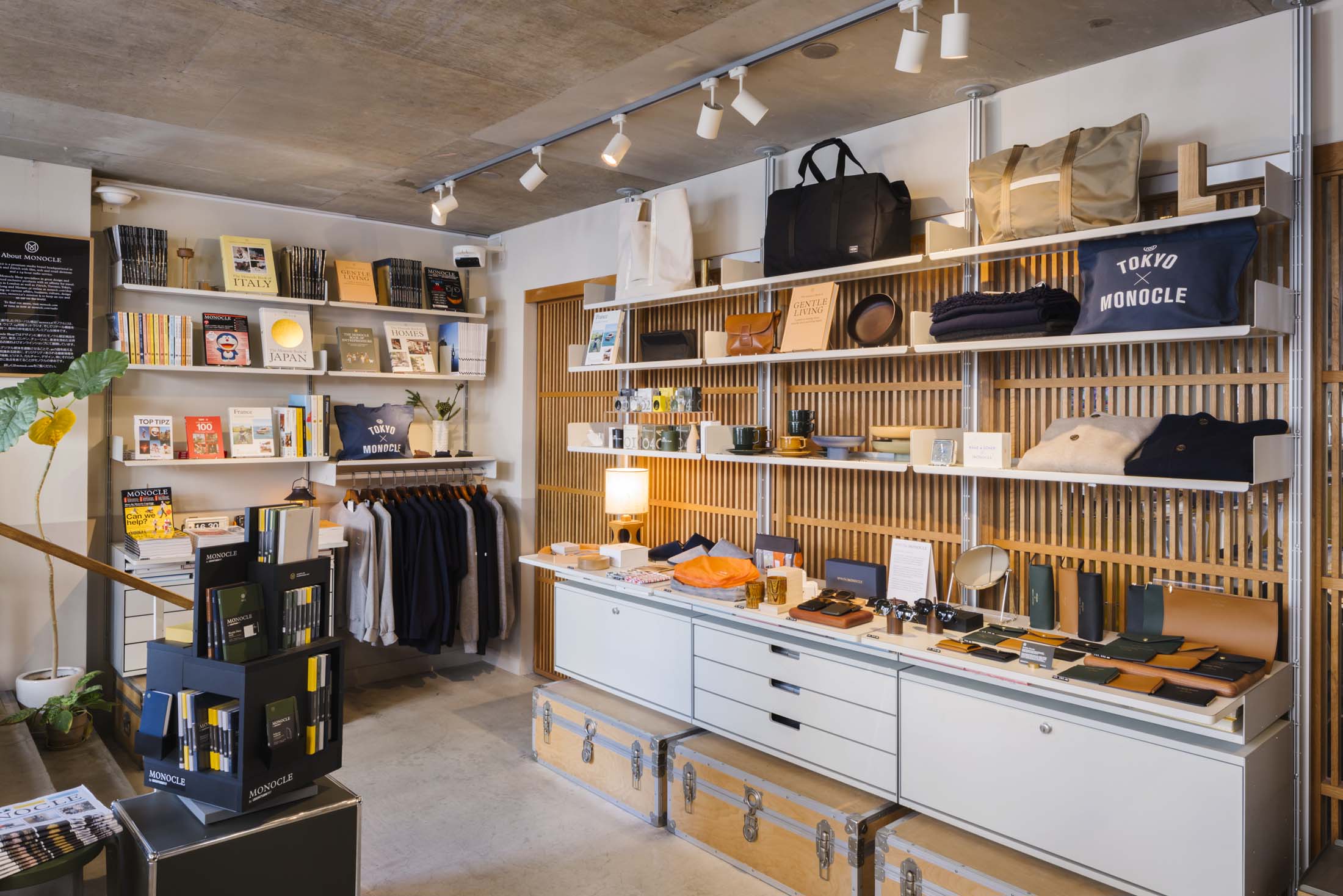 An image of the interior of the Monocle shop in Tokyo.