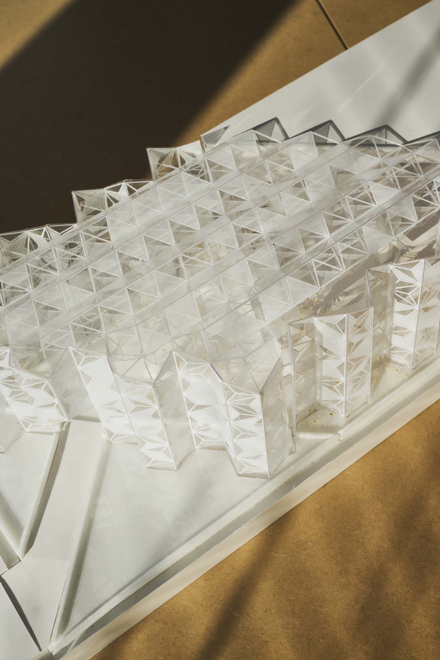 A model of the Women’s Pavilion for Expo 2025 in Osaka.
