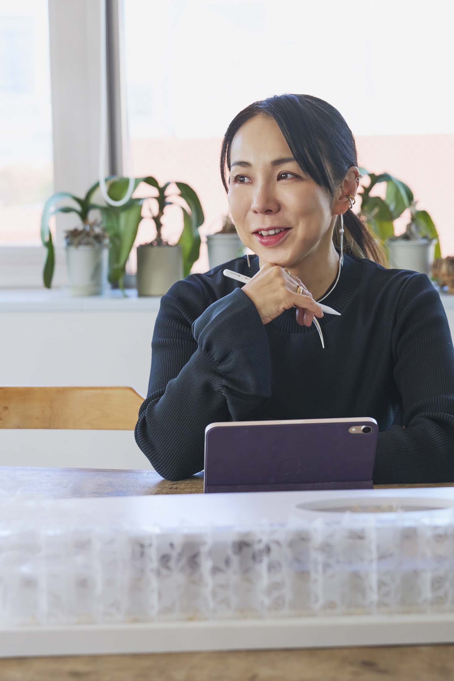 A portrait of the architect Yuko Nagayama in her Shinjuku offices.