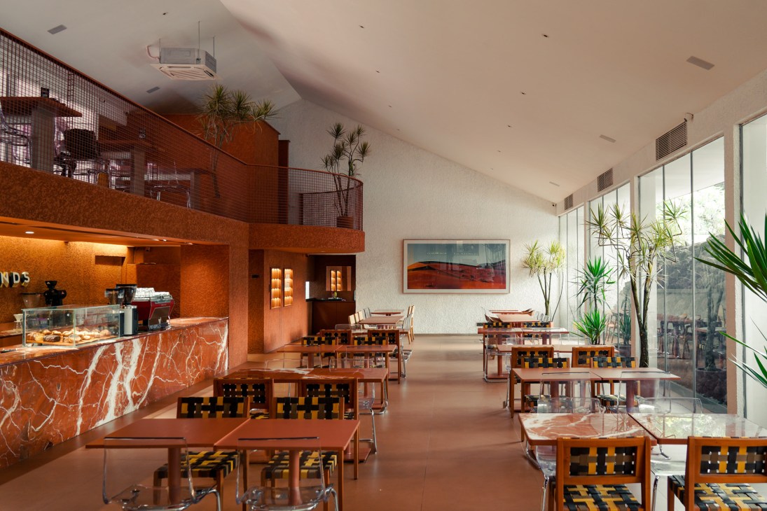 The dining area at Common Grounds Terra & Menteng Tennis Club