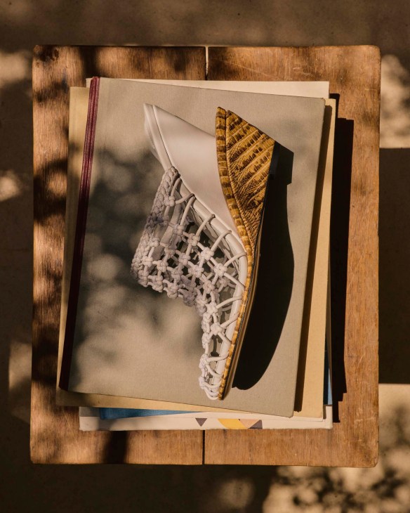 A Jacquemus sandal
