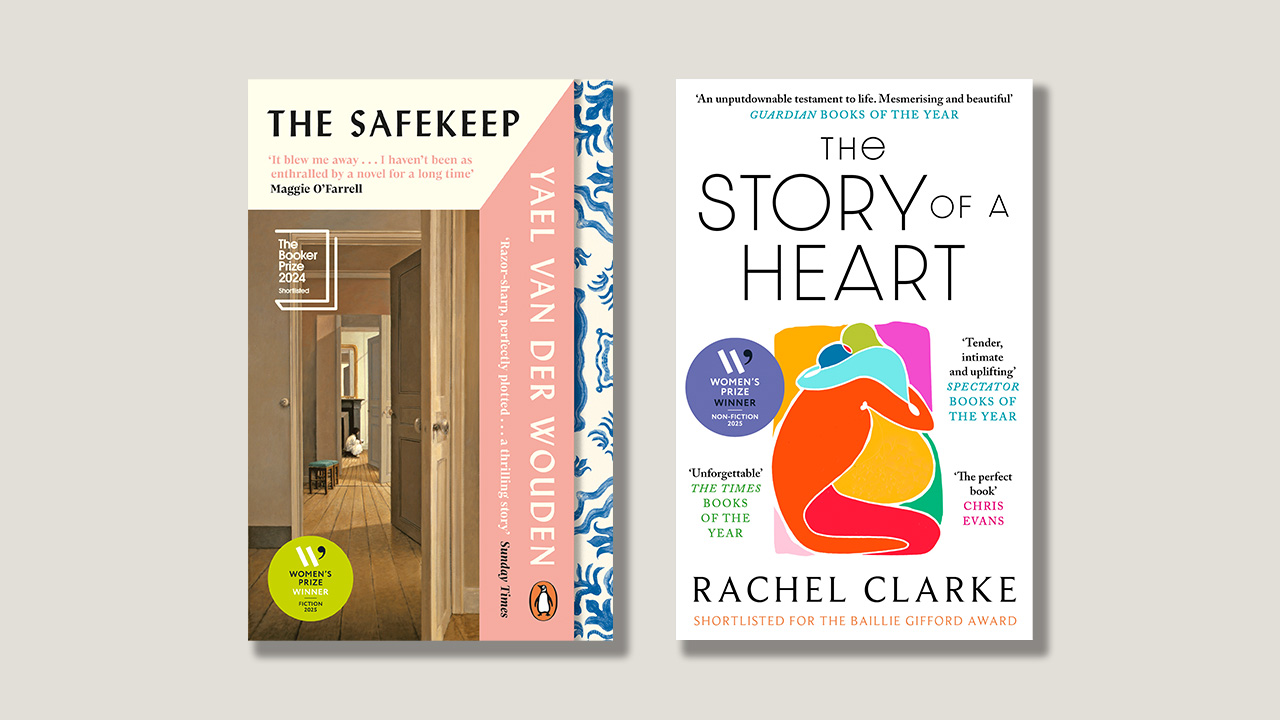 The front covers of ‘The Safekeep’ and ‘The Story of the Heart’