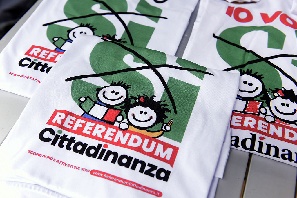 Campaign Launch For Italy's Citizen Referendum "Yes" Vote