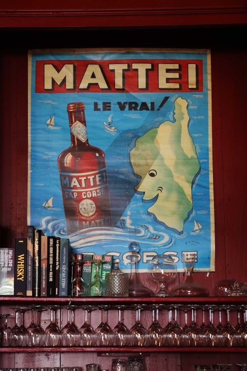 Mattei branding on poster