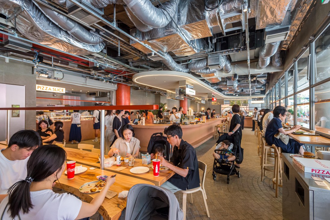 Inside P food court
