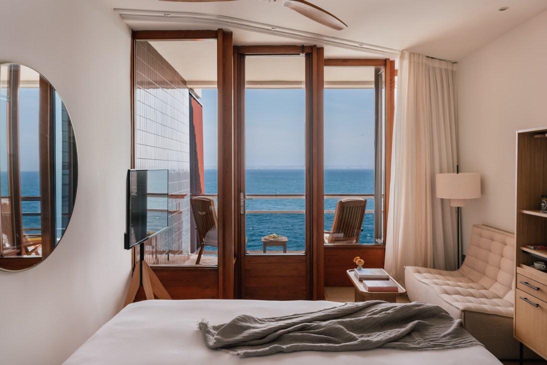 A deluxe sea view room in the Gran Melia De Mar hotel, Palma