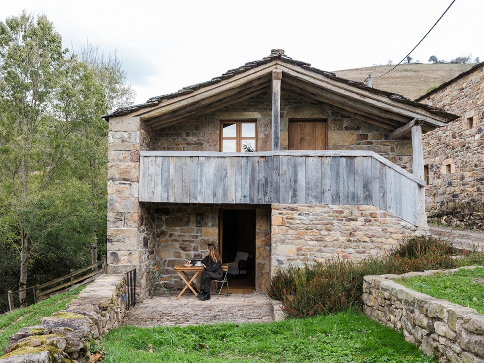 Exterior of Cabañas de Pax, Cantabria, Spain