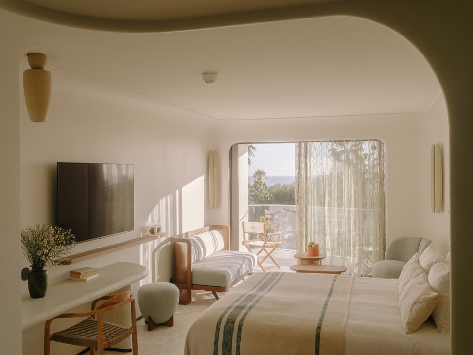 Bedroom at Hotel Belle Plage, Cannes