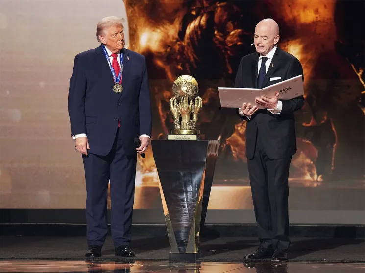 Fifa’s shameless peace prize is cheered by a crowd of one: Donald Trump