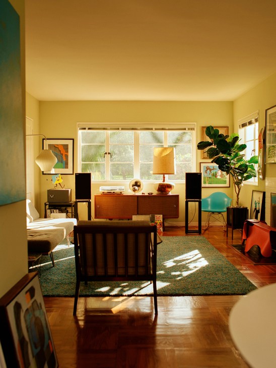 The living room at the Florance family home