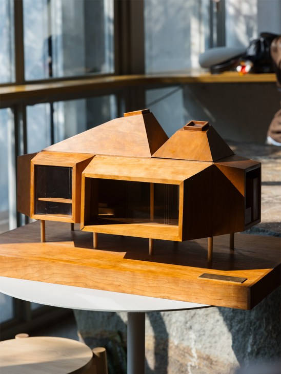 A model of of Sanu's modular Cabin Moss in Japan