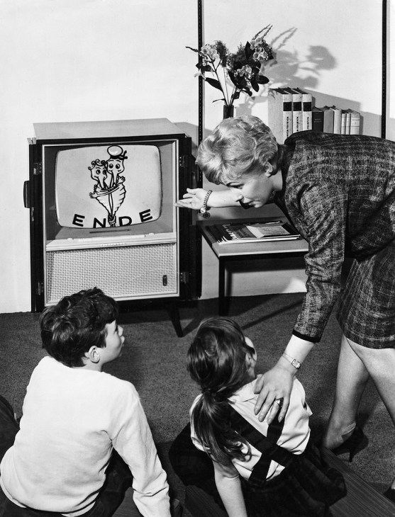 People watching TV