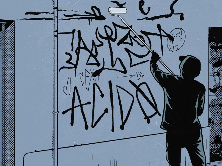 ‘Good deeds should be done in silence’: Meet the anti-graffiti artist working in secret to clean the walls of Brescia