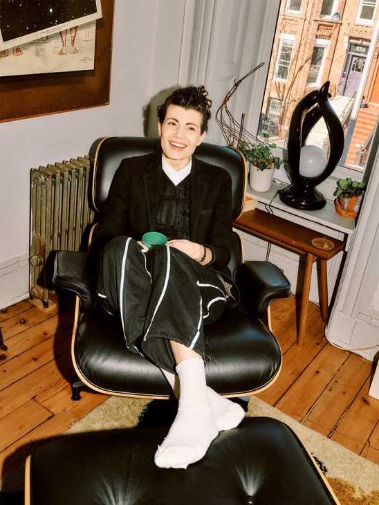 Avery Trufelman at her apartment
