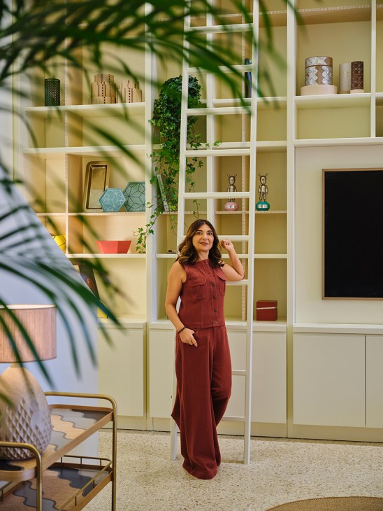 Nada Debs at her studio and boutique space