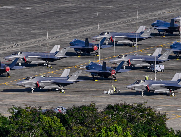US military fighter jets sit on the tarmac at José Aponte de la Torre Airport, formerly Roosevelt Roads Naval Station, in Ceiba, Puerto Rico, on January 2, 2026. The United States has deployed a major military force in the Caribbean and has recently intercepted oil tankers as part of a naval blockade against Venezuelan vessels it considers to be under sanctions. Since September, US forces have launched dozens of air strikes on boats that Washington alleges, without showing evidence, were transporting drugs. More than 100 people have been killed. (Photo by Miguel J. Rodriguez Carrillo / AFP via Getty Images)