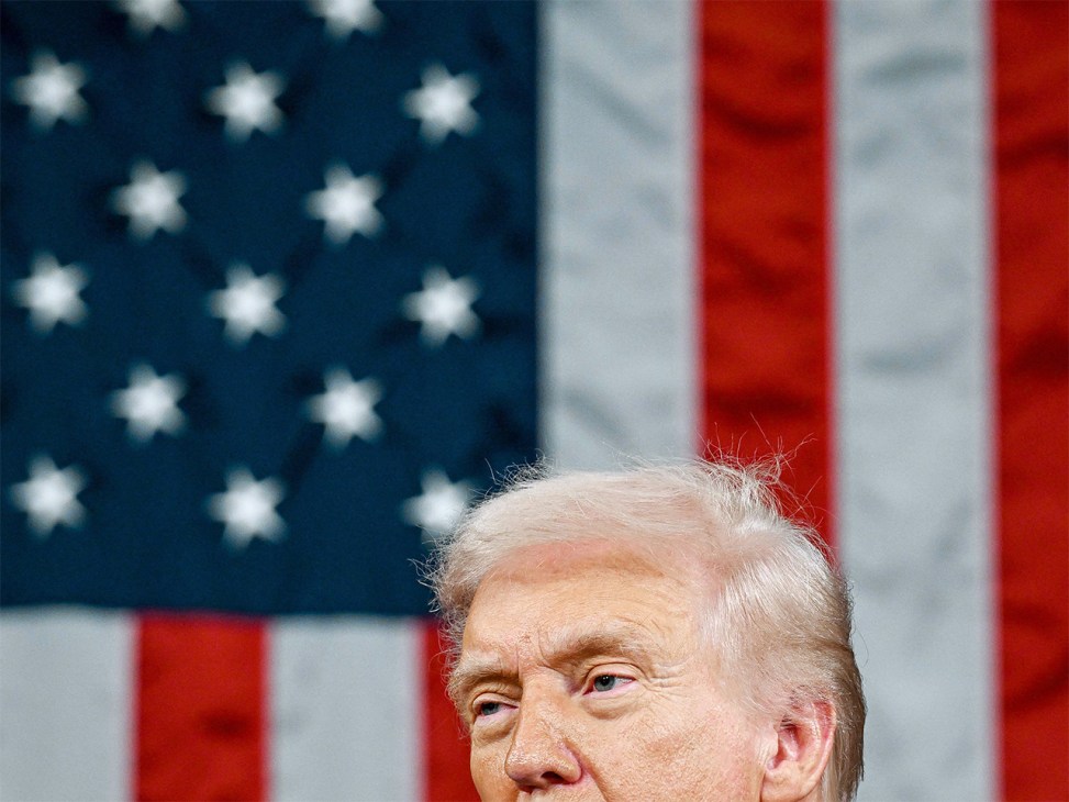 President Donald J. Trump delivers the first State of the Union address of his second term to a joint session of Congress in the House Chamber of the United States Capitol in Washington, DC, on Tuesday, February 24, 2026