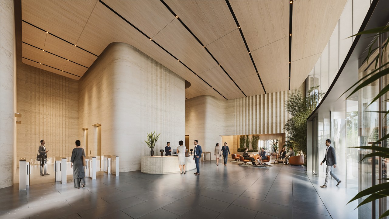 Reception area of Godrej Hudson Circle