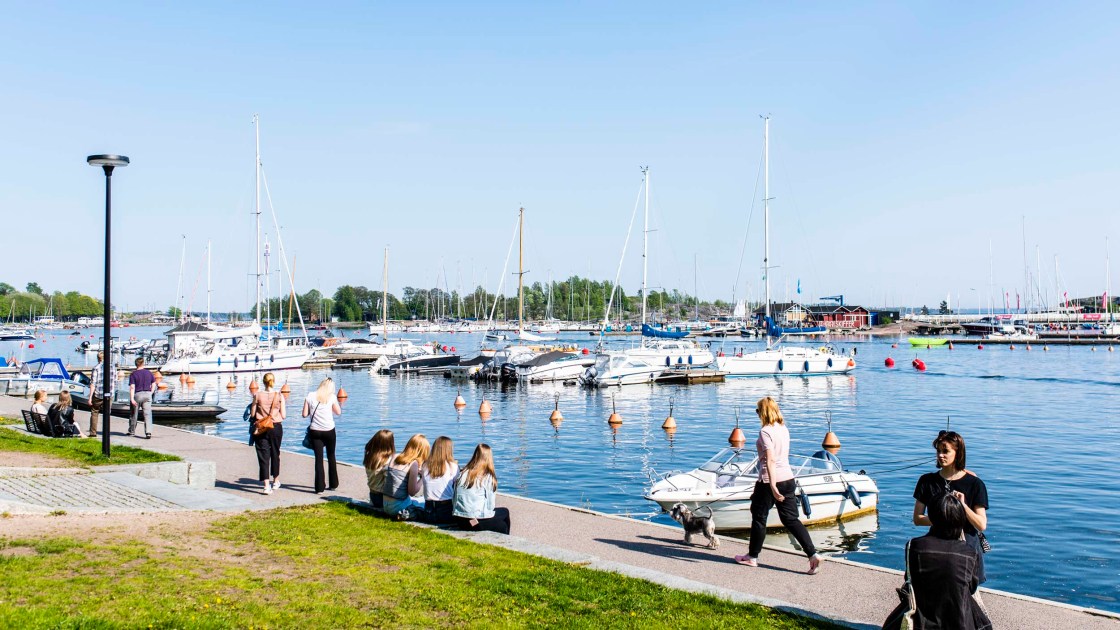 A marina in Helsinki