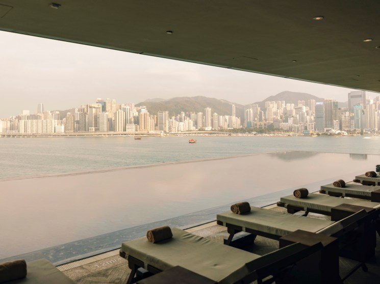 View from The Rosewood hotel Hong Kong