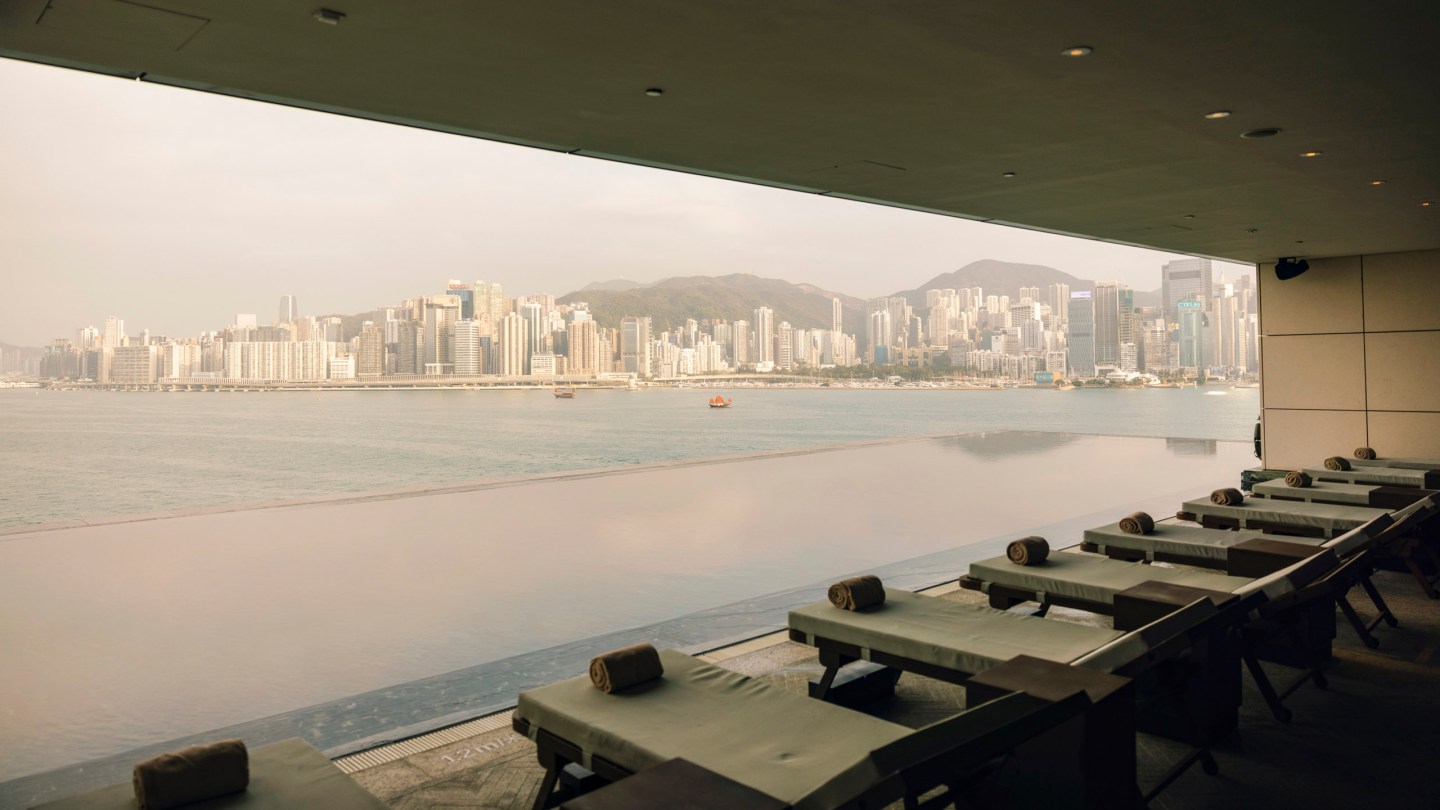 View from The Rosewood hotel Hong Kong