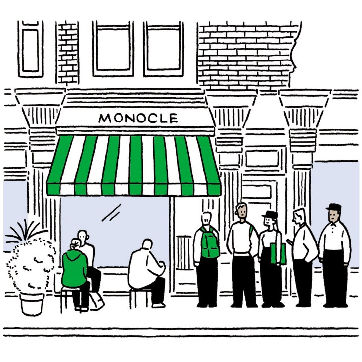 The Monocle Café illustration