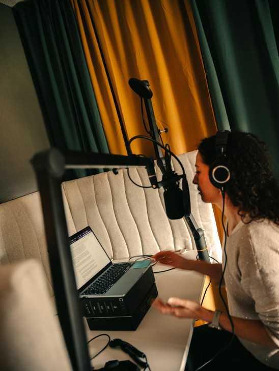 Presenter speaking on air for Jetz