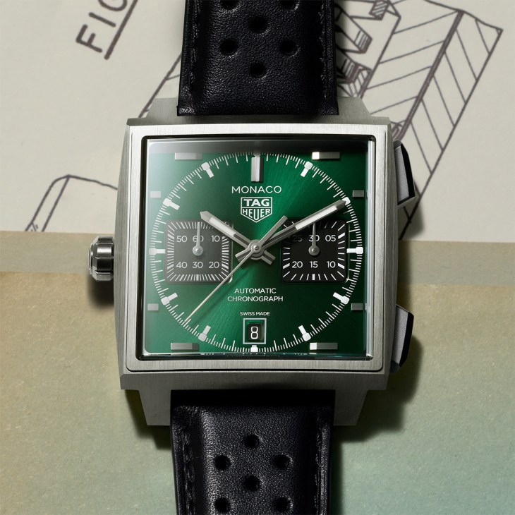 Tag Heuer Monaco Chronograph in green