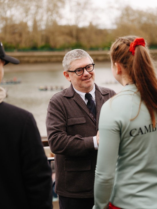 Chanel’s president of watches and fine jewellery, Frédéric Grangié, at the 2026 Boat Race