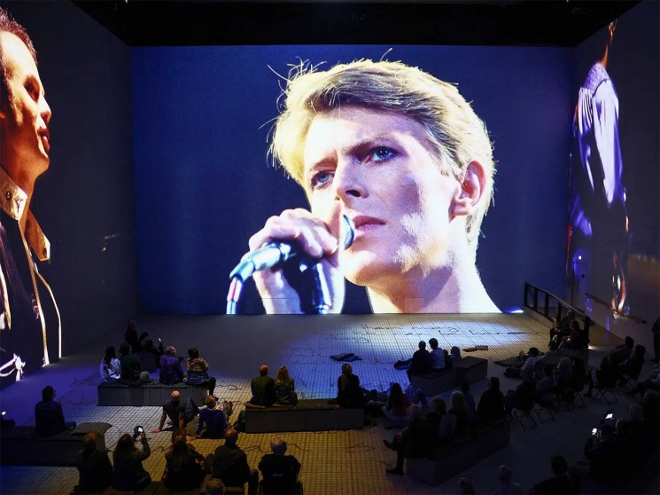 Sound and vision: ‘David Bowie: You’re Not Alone’ Henry Nicholls/AFP via Getty Images