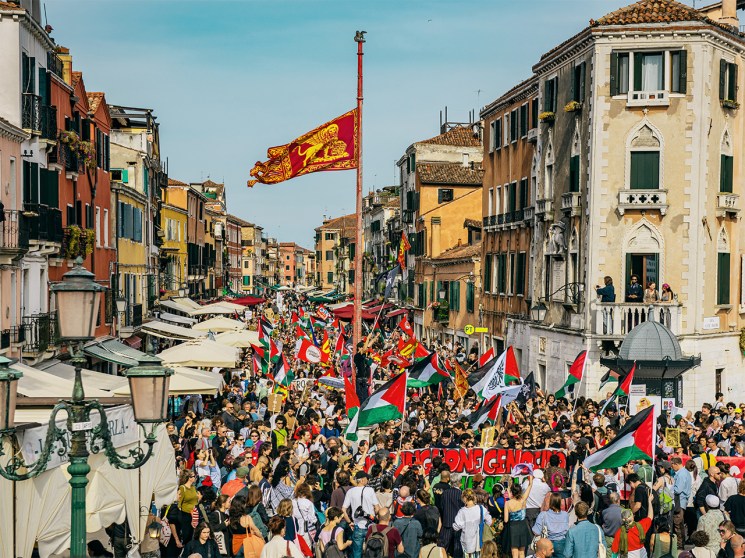 Art and politics collide as protests reframe the Venice Biennale 