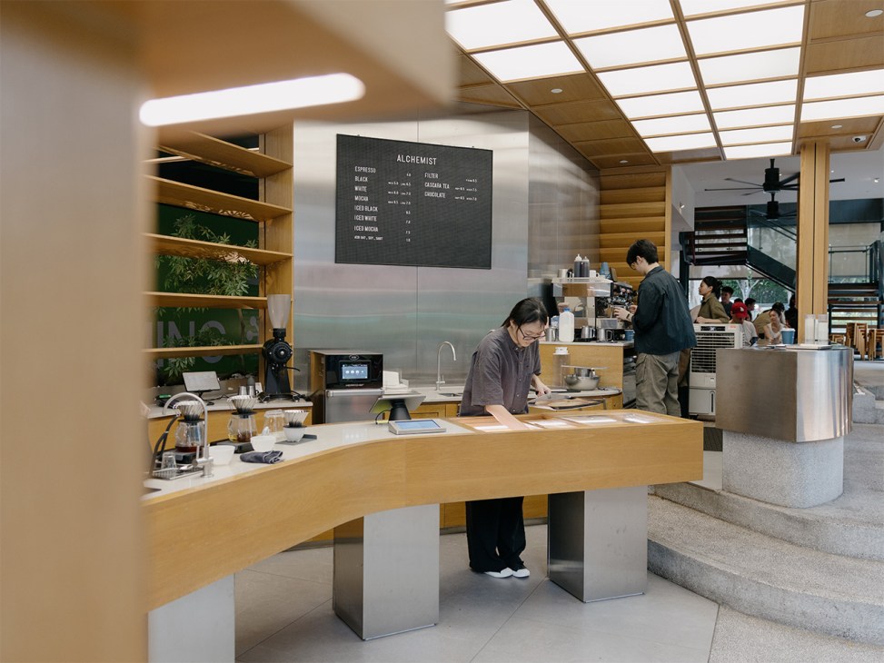 Staff working in Alchemist coffee shop