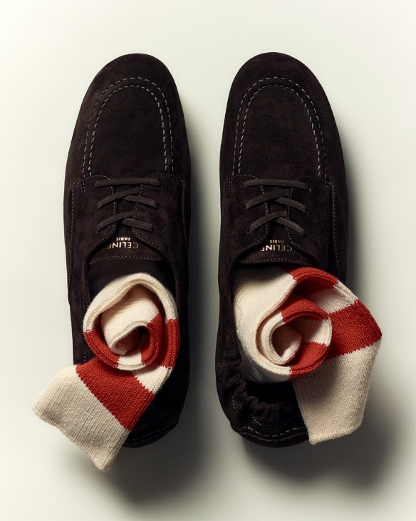 Shoes by Celine, socks by Rototo