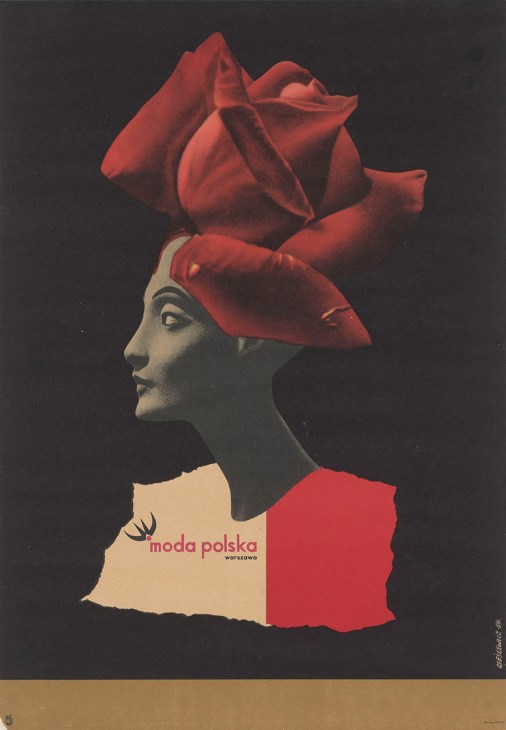 A poster designed by Roman Cieslewicz, a Lviv-born and Krakow-educated Vogue art director